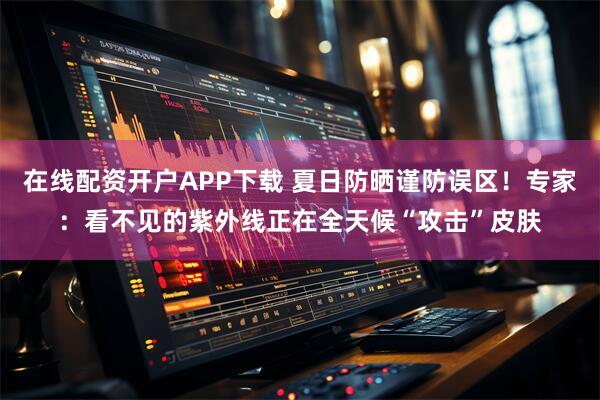 在线配资开户APP下载 夏日防晒谨防误区！专家：看不见的紫外线正在全天候“攻击”皮肤